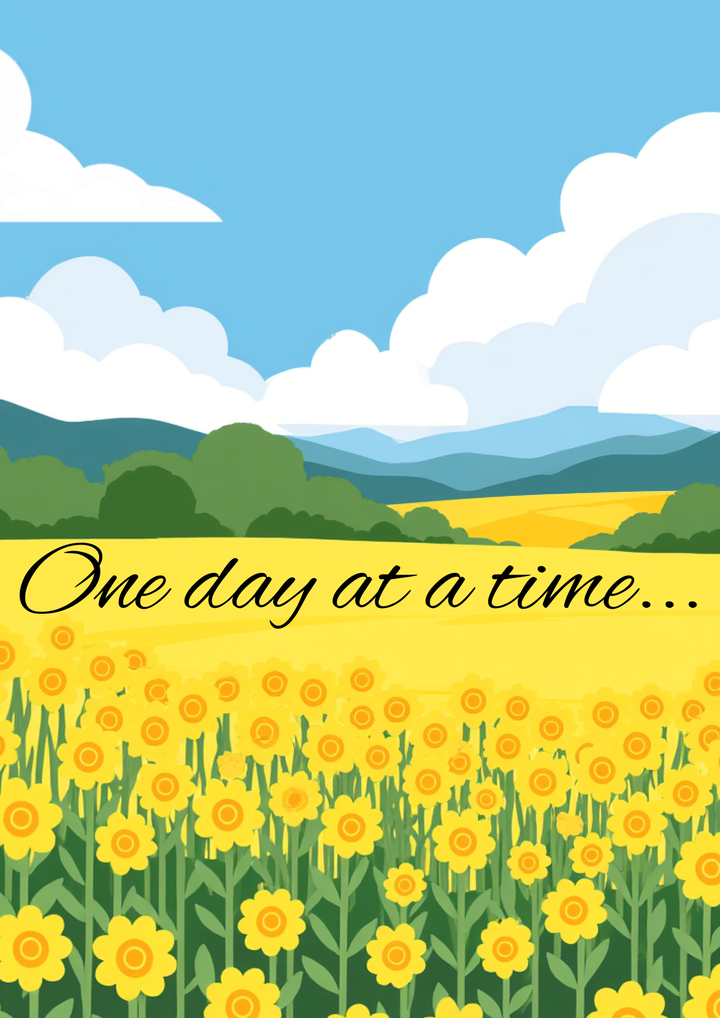 One Day at a time print