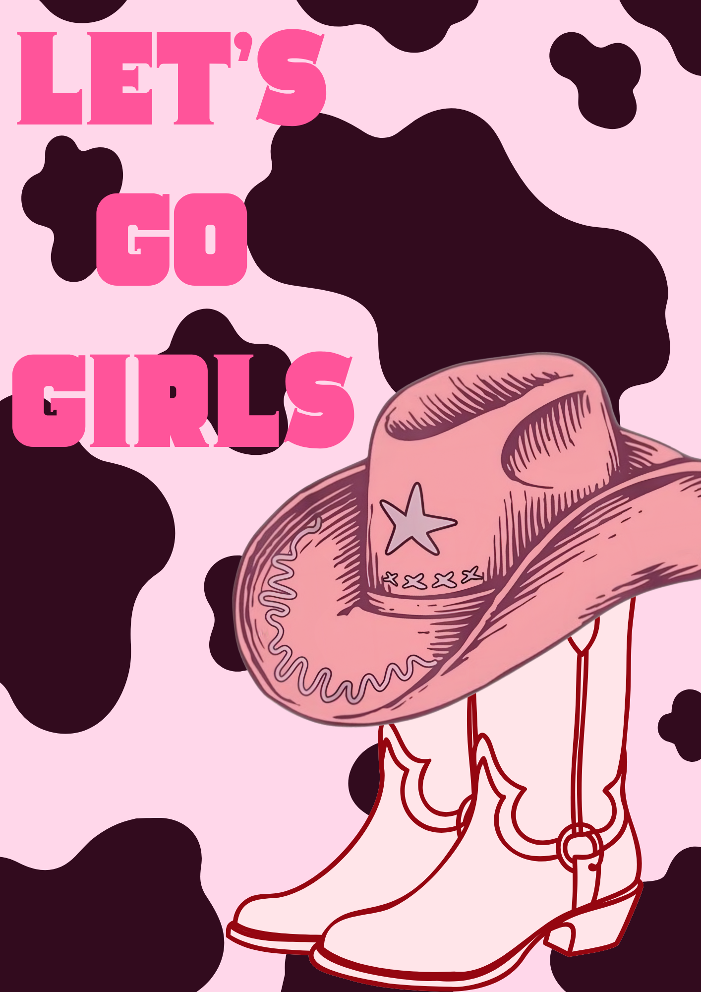 Let's Go Girls Print