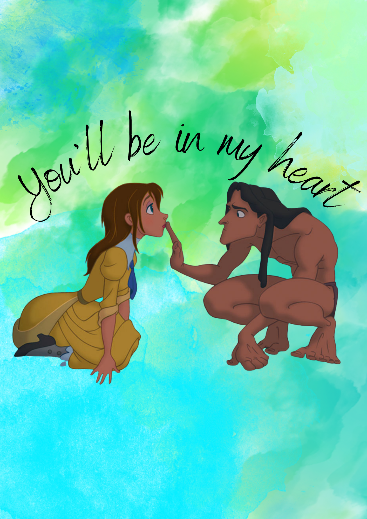 Tarzan and Jane Print