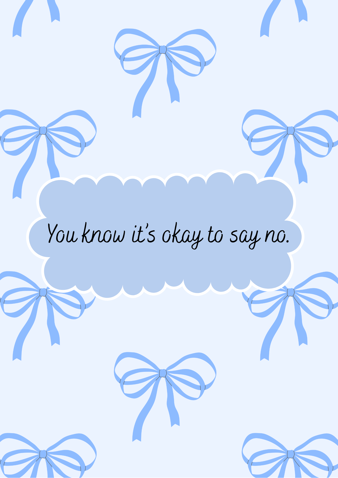 You can say no print