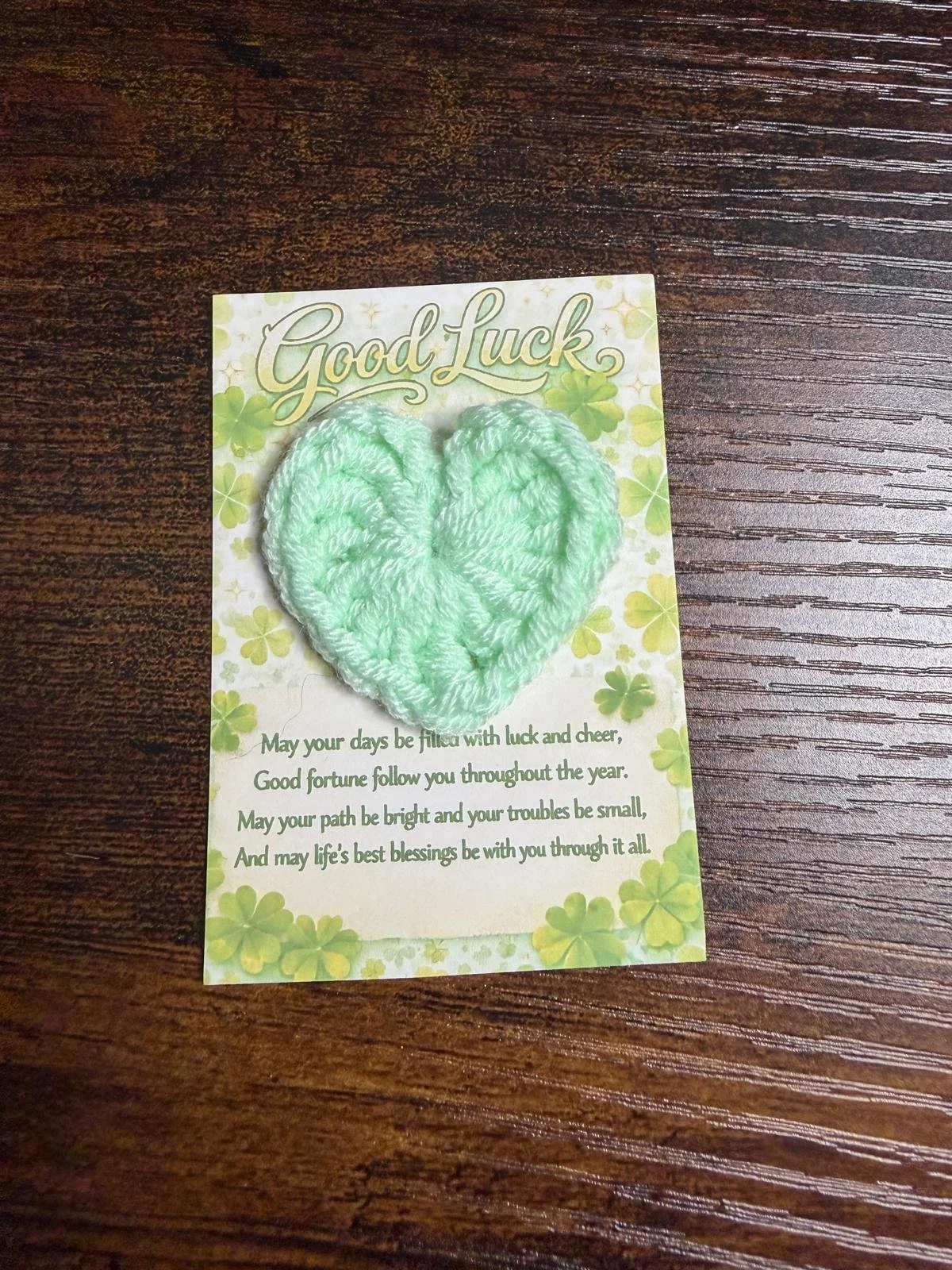 Good Luck Crochet Love Hearts
