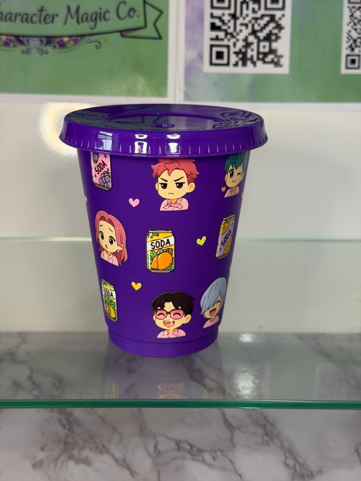 K-POP SODA POP 16oz Plastic Tumbler