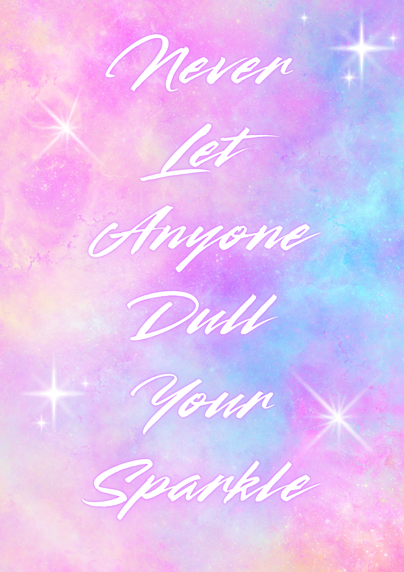 Sparkle Quote Print