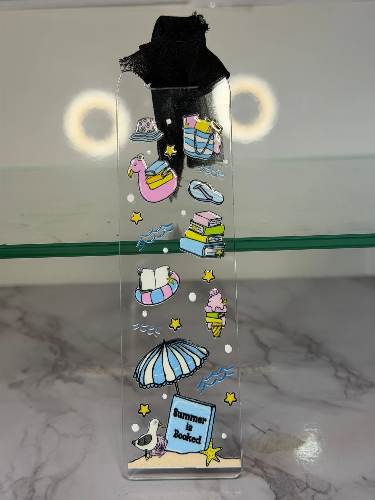 Holiday Themed Acrylic Bookmark