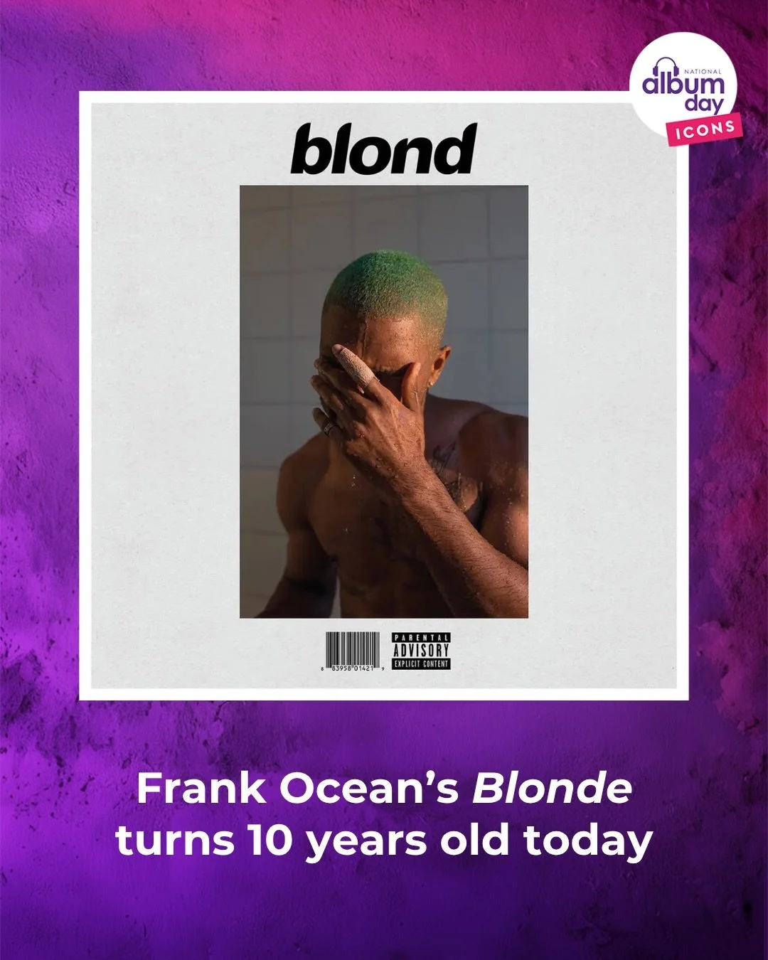 Where did the time go? Frank Ocean&rsquo;s Blonde turns 10 today.

An absolute game changer. A record that pushed R&amp;B into strange, intimate new territory, with its influence felt across music ever since.

Ten years on, which track are you still 