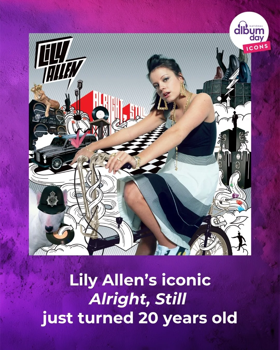 What&rsquo;s your favourite track from this ICONIC album? 

Happy 20th birthday to &lsquo;Alright, Still&rsquo; by @lilyallen 🎉

Join the nation in celebrating ICONIC albums on #NationalAlbumDay Saturday October 17th, and tell us what your favourite