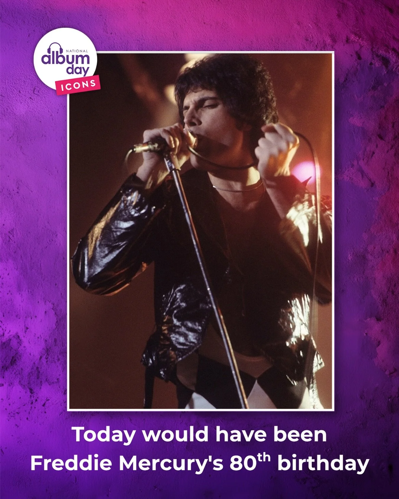 Icons are forever 💜 

Tell us in the comments - What&rsquo;s your favourite Queen/Freddie album over these ICONIC 80 years👇 

#NationalAlbumDay #IconicAlbums #freddie80