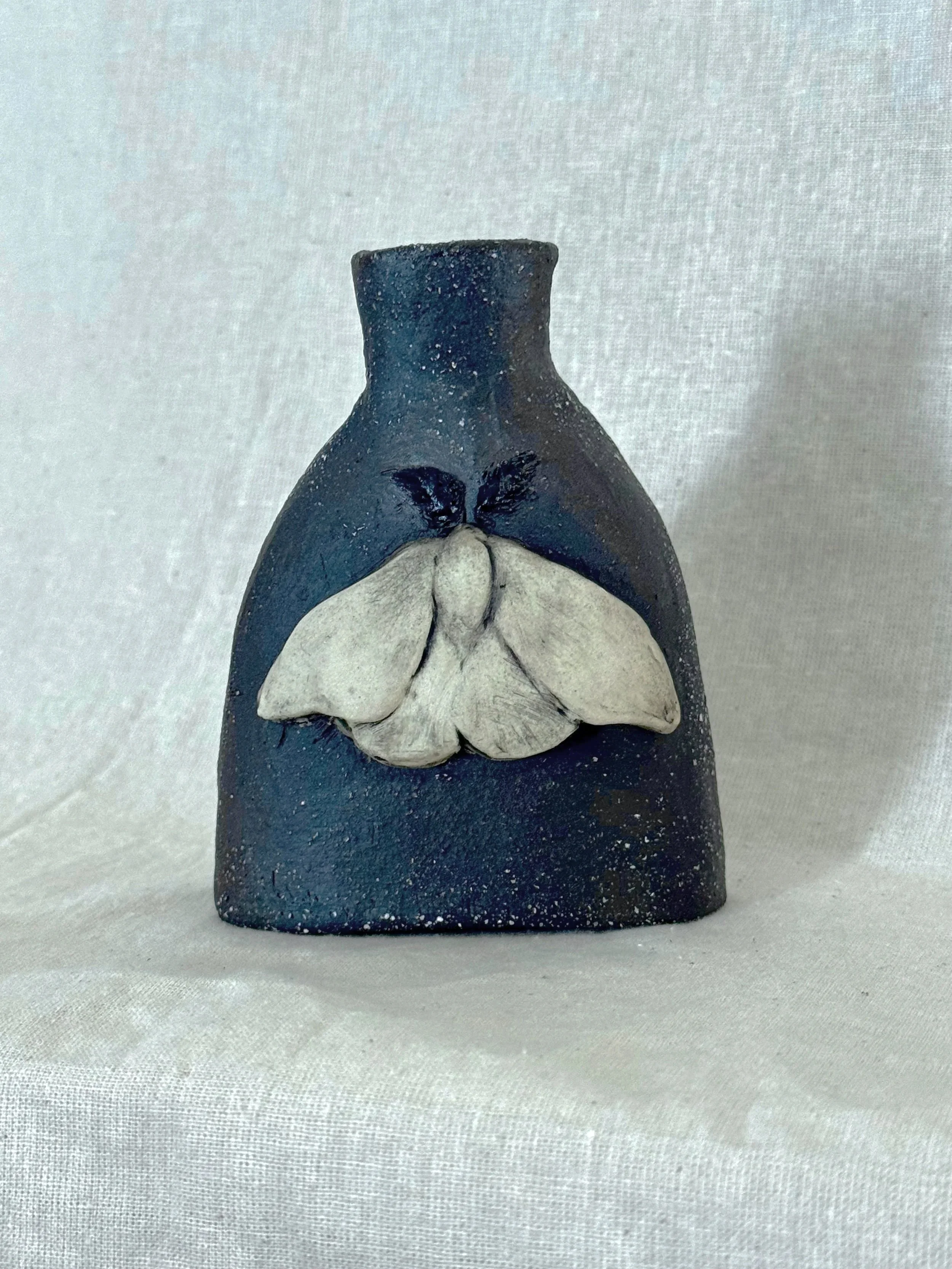 Light and Dark Moth Guardian Vase