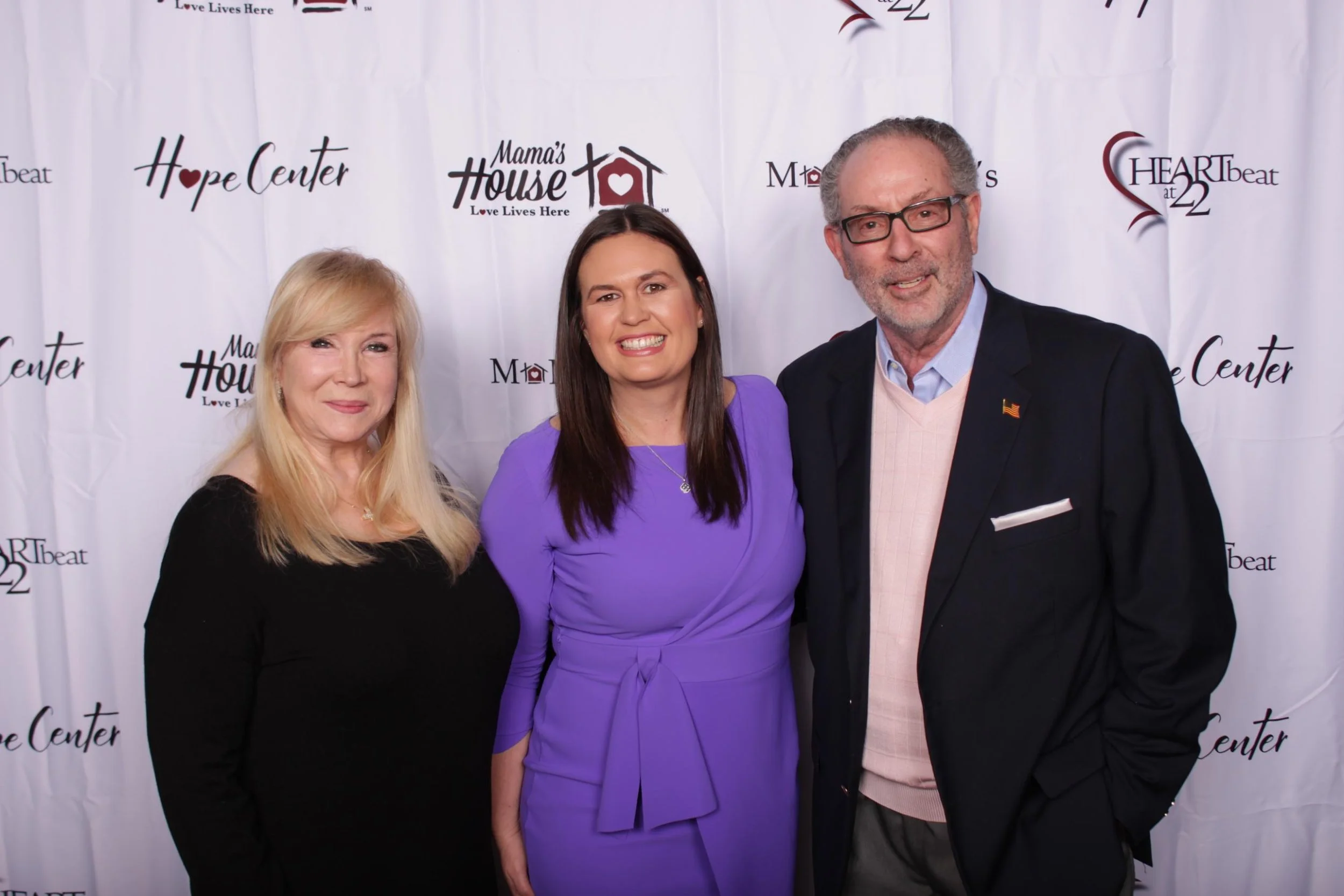 Anne and Marshall Silverstein and Sarah Huckabee.jpg