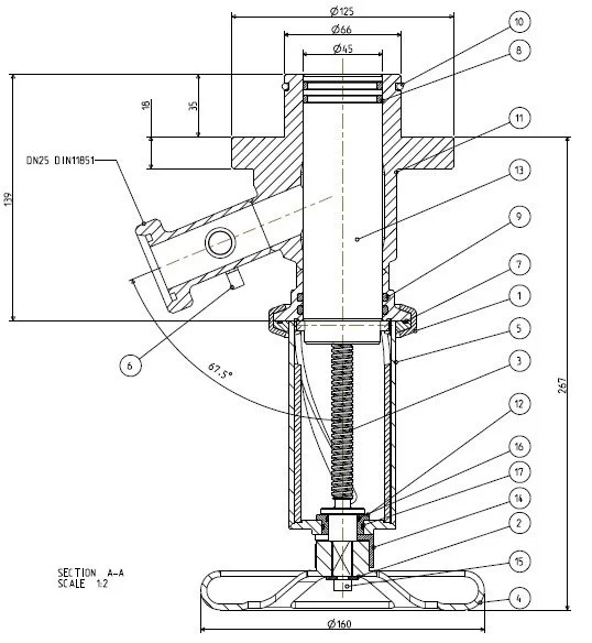 sampling valve for pharmaceutical application
