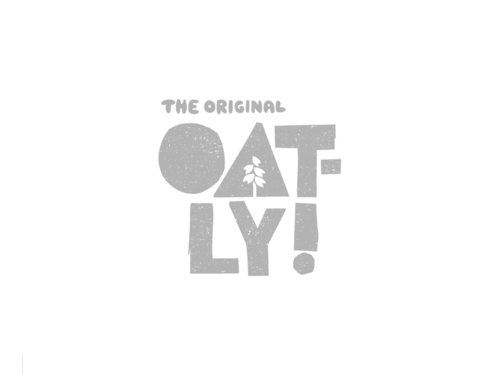 Logo for 'The Original Oat-Ly!' featuring stylized text and a small oatmeal grain illustration.