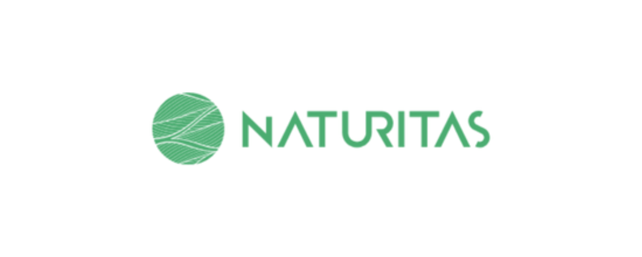 Logo with a green circle and the text 'NATURTAS' in green, stylized font.