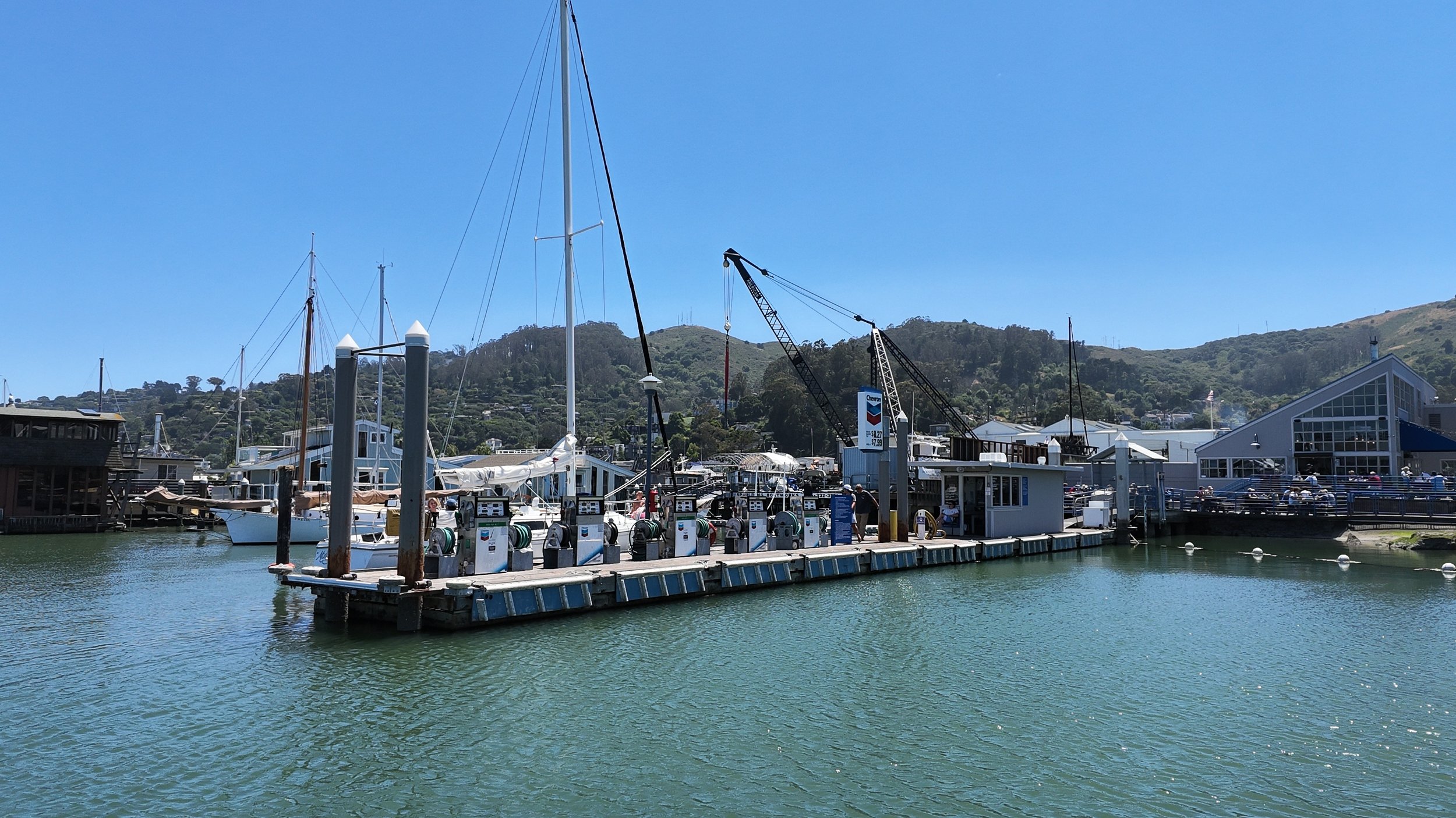 Fuel dock in clipper marina next to fish restaurantnm.jpeg