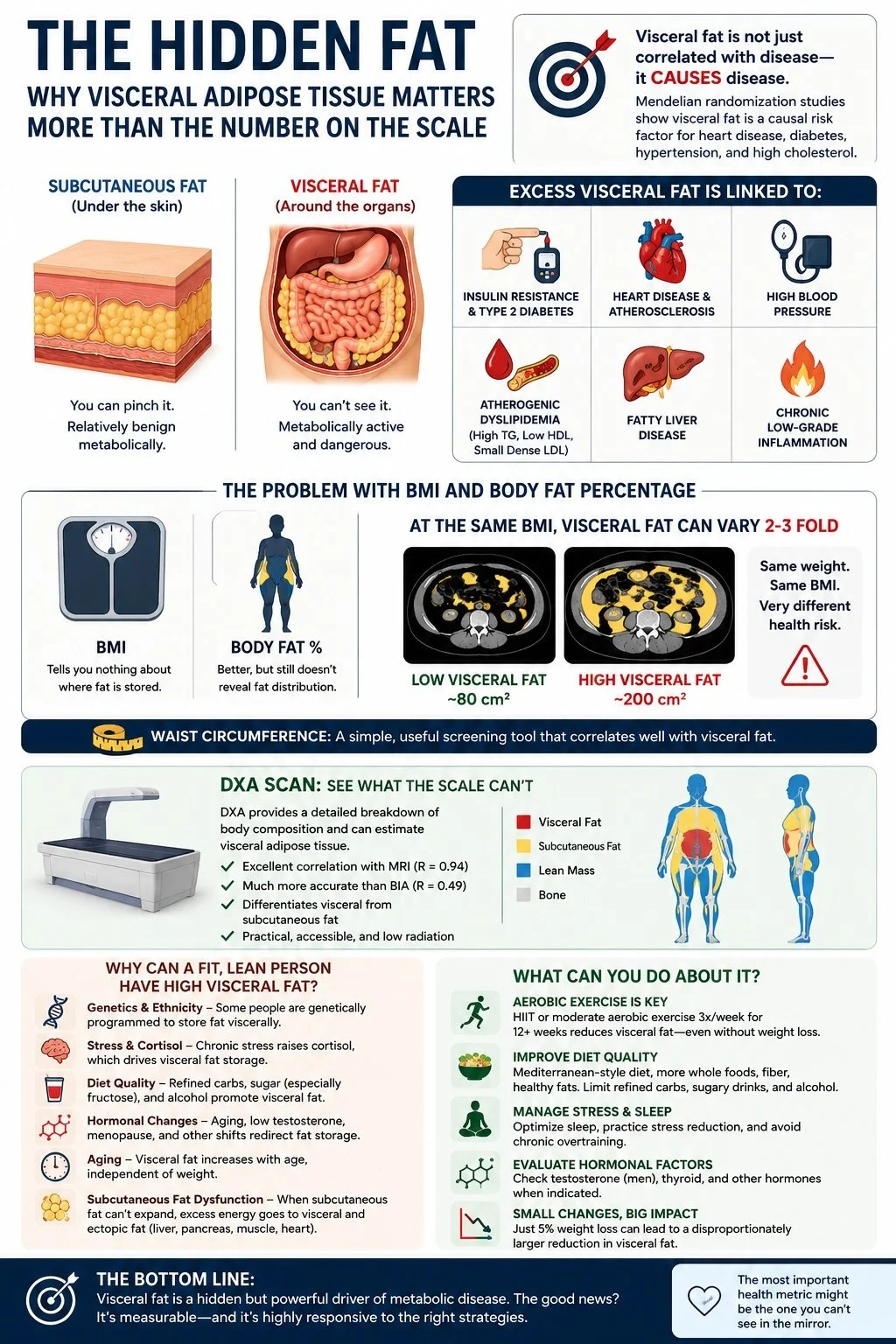 The Hidden Fat: Why Visceral Adipose Tissue Matters More Than the Number on the Scale