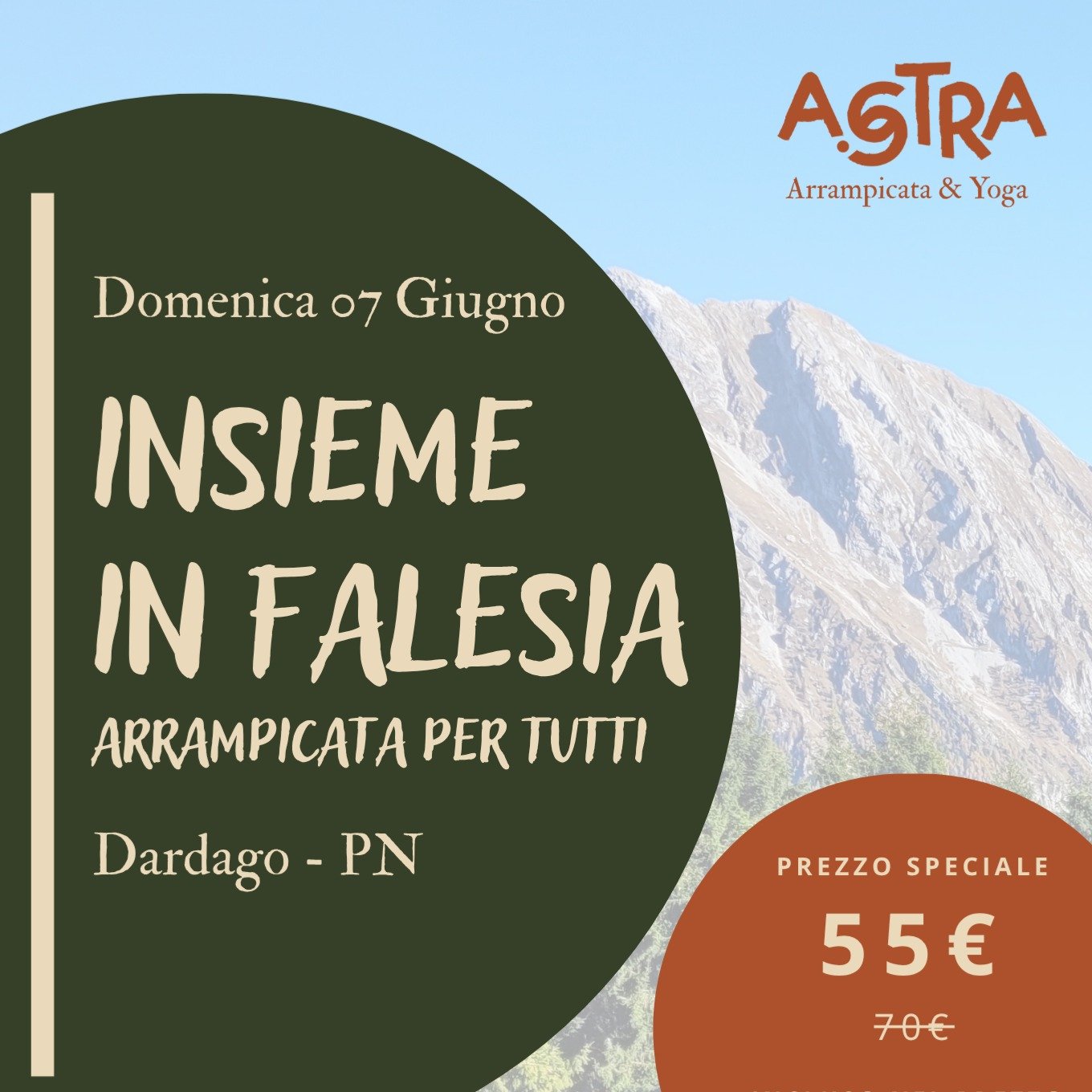 La prima uscita A.Stra &egrave; qui. 🧗

Domenica 7 giugno siamo a Dardago, in falesia!

Se hai appena finito un corso indoor, questo &egrave; il passo successivo.
Se non hai mai arrampicato , questo &egrave; il posto giusto per iniziare.
Se arrampic