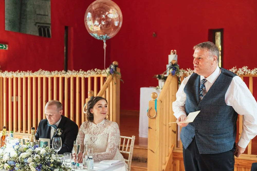 Father of the bride giving a speech