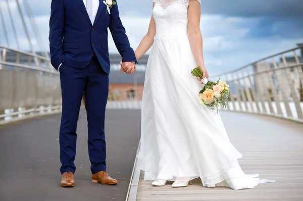 Morgan's hotel, Swansea city centre wedding photography