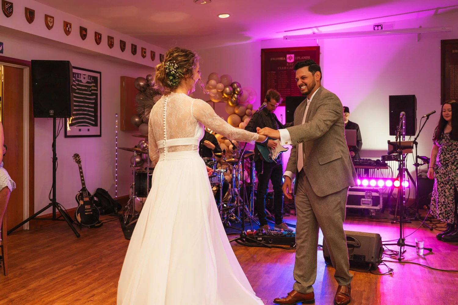 First dance-Swansea-wedding-photographers-Morgans-Hotel-South-Wales-Videography).jpg