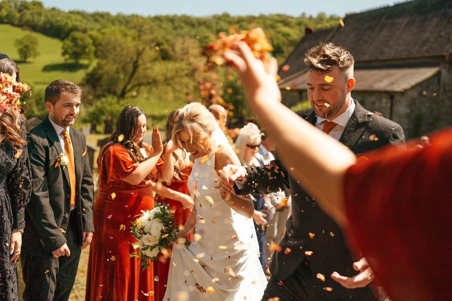 confetti at St Tysuls