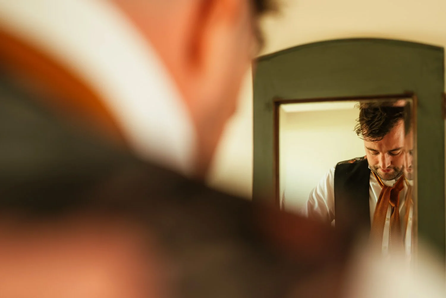 groom reflection