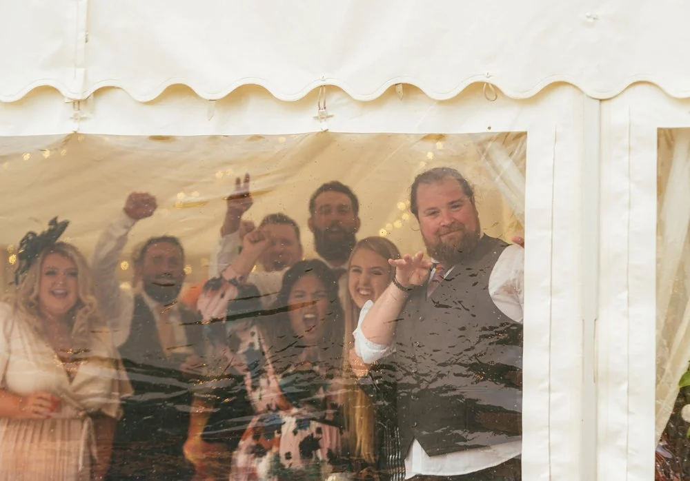 Guests making gestures