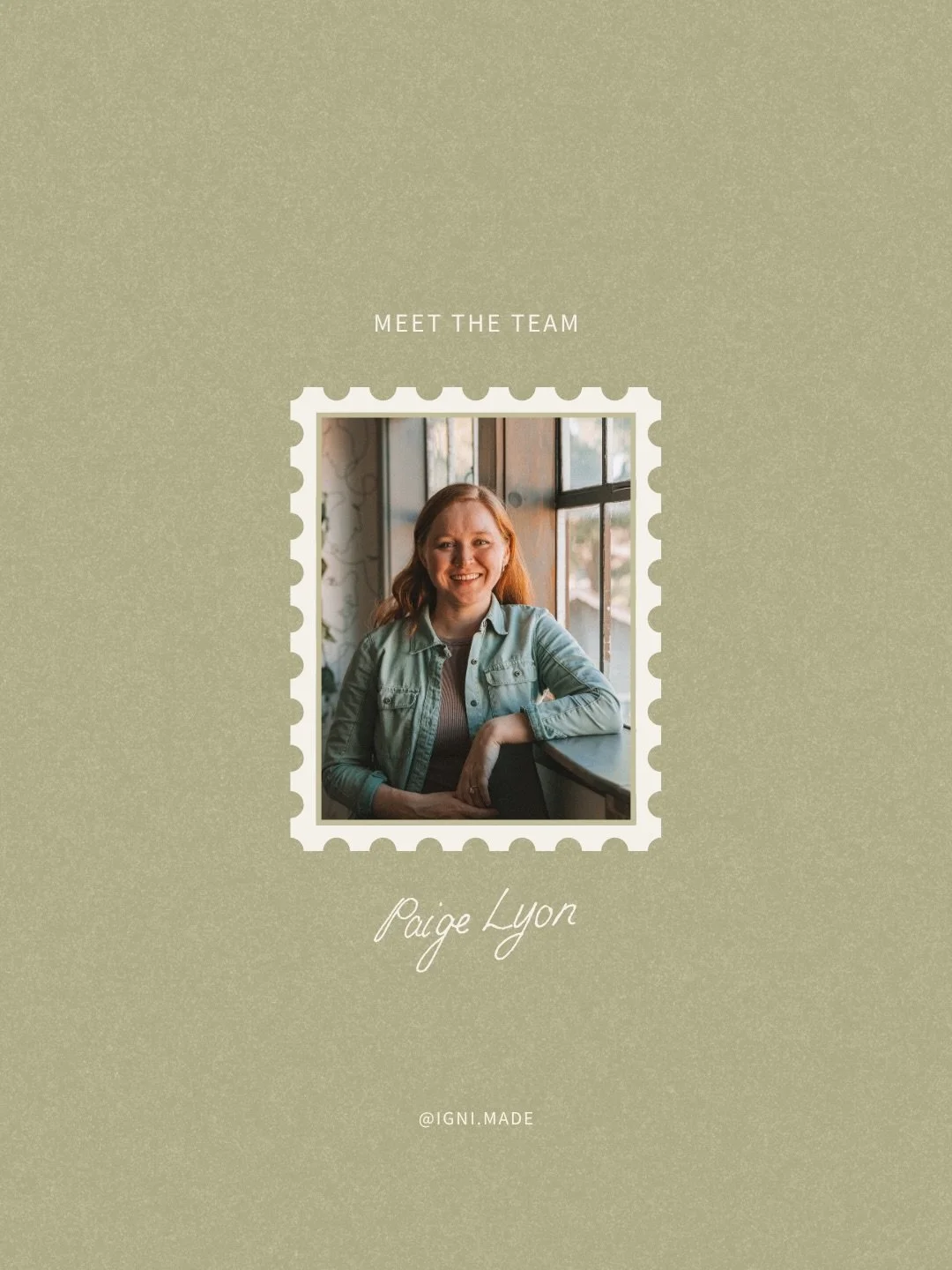 Meet the third of the trio: Paige, the builder behind Igni 🔥

Paige leads website design and build, bringing the strategy, copy and visuals together into a Squarespace site that actually guides people to the next step. 

She has spent over eight yea