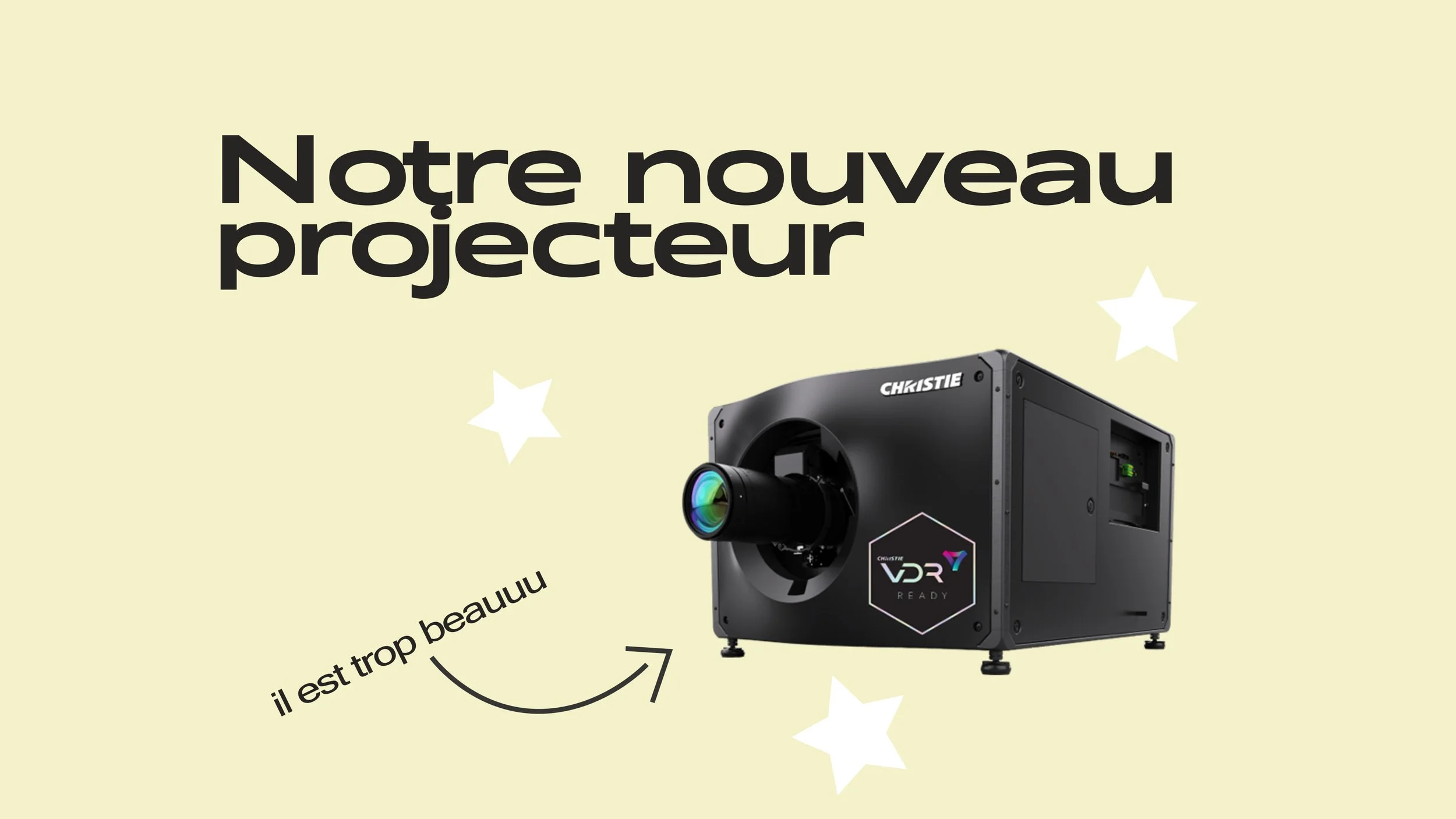 Notre nouveau projecteur est arrivé !!