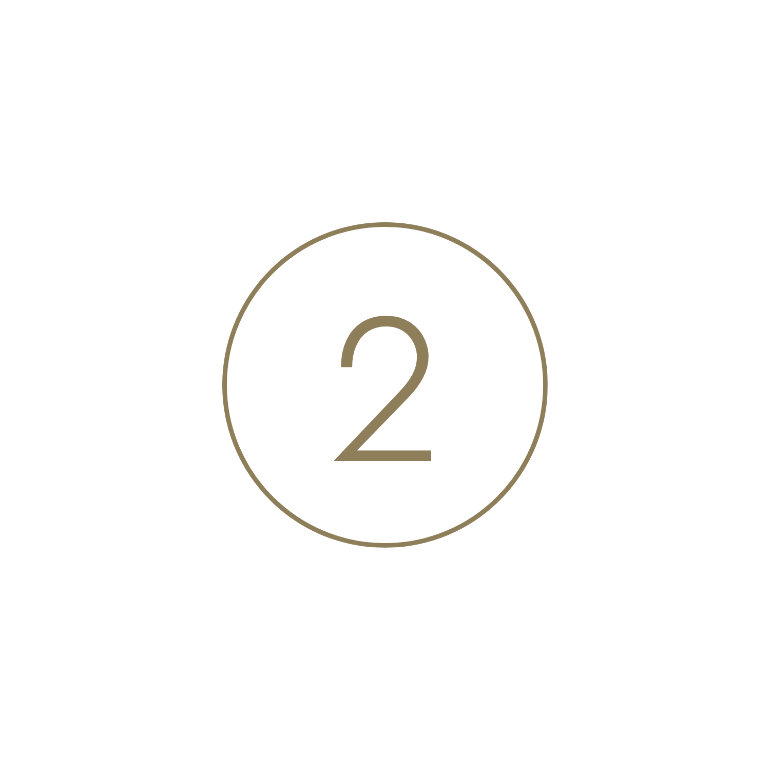 Number 2 in a circle