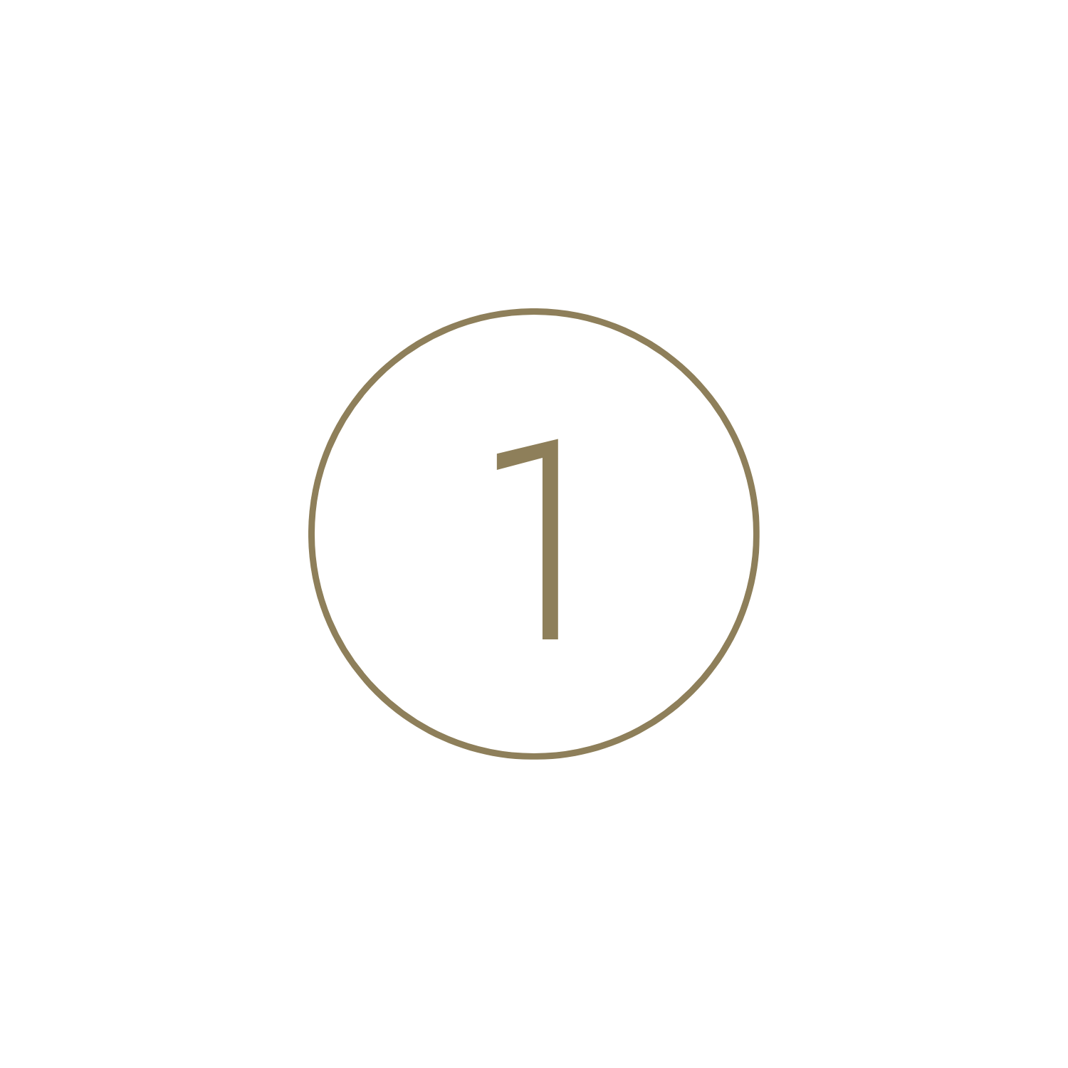 Number 1 in a circle