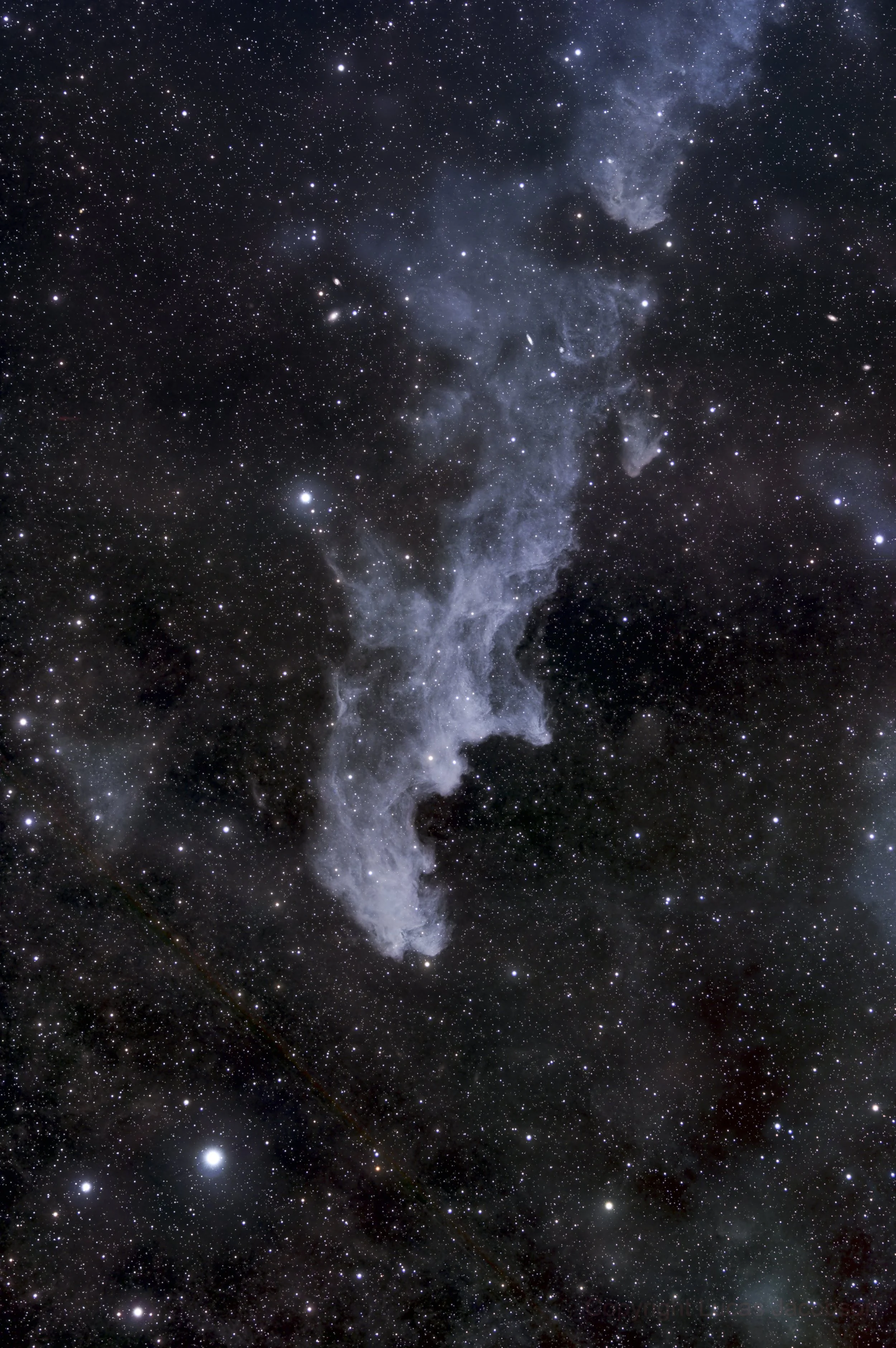 A detailed image of the Milky Way galaxy featuring stars and nebulae.