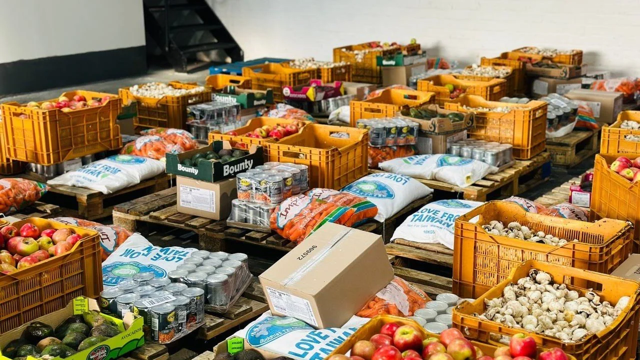 Food items ready to be distributed