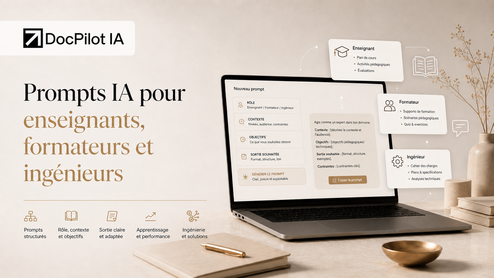 Prompts IA pour enseignants, formateurs et ingénieurs