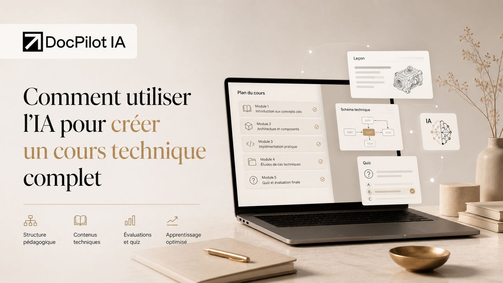 Comment utiliser l’IA pour créer un cours technique complet