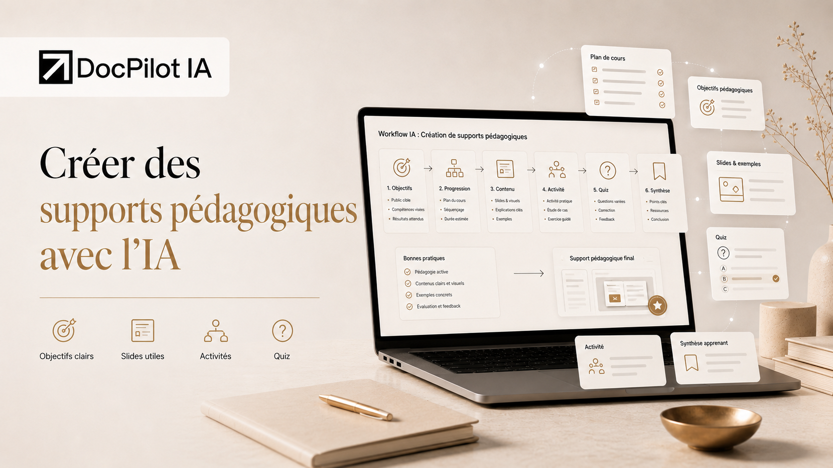 Créer des supports pédagogiques avec l’IA : méthode complète pour enseignants et formateurs