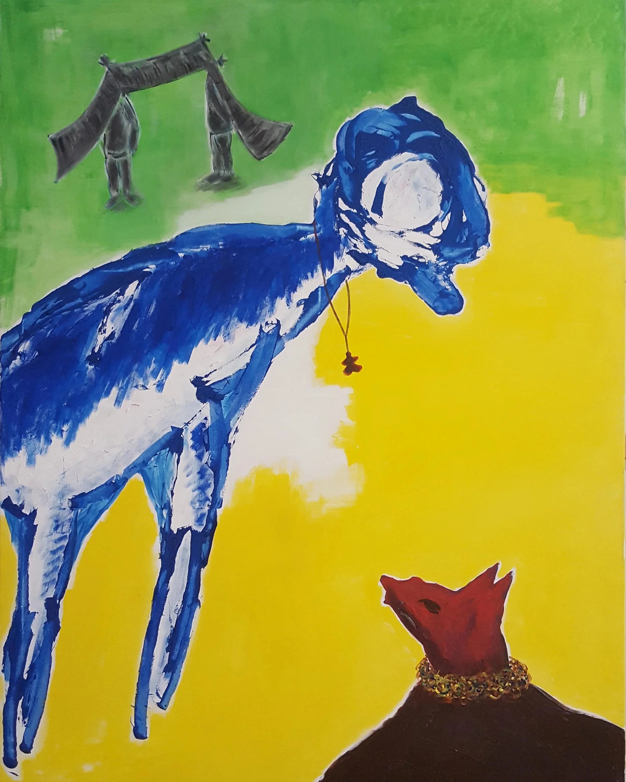 Communication, 2008  Acrylic on canvas 210cmx160cm