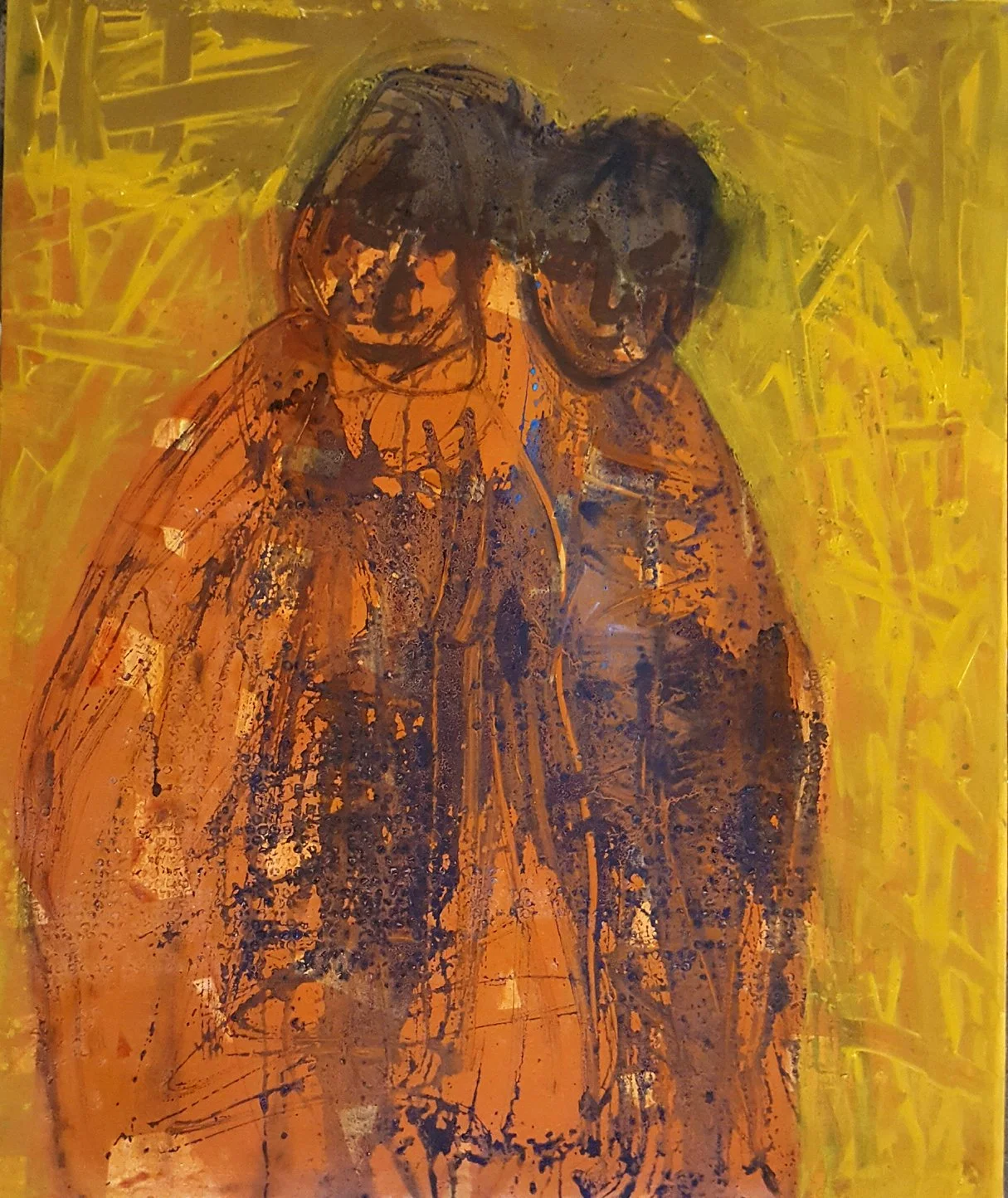 Weltbürger, 2017 120cmx100cm,  Acryl auf Leinwand