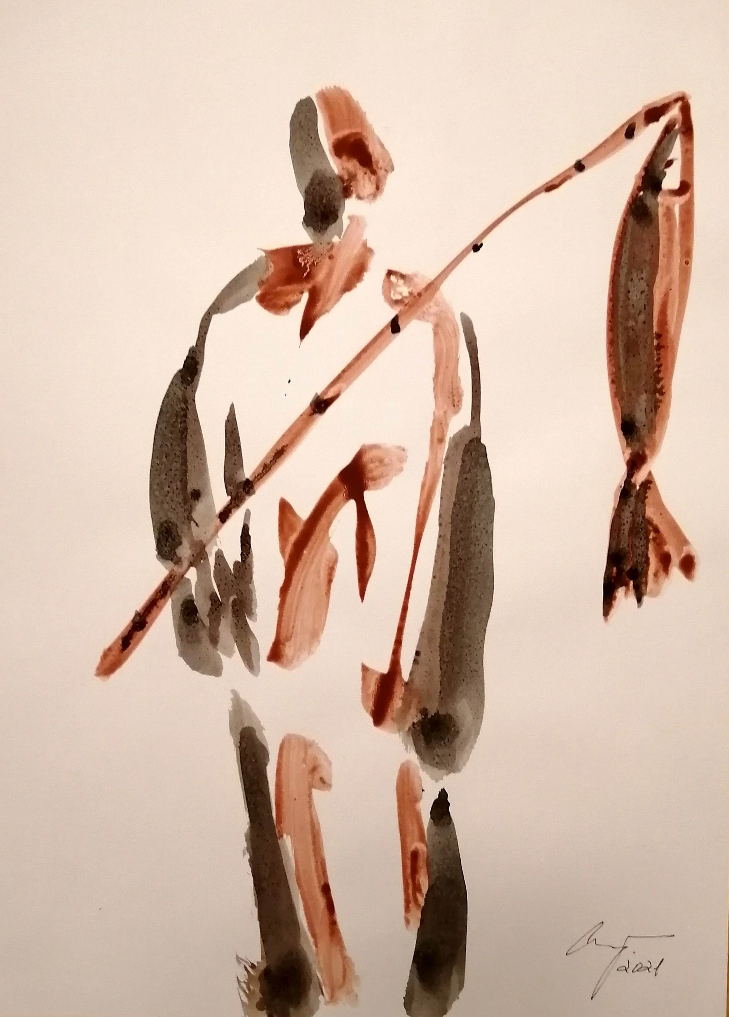 Diary, 2021 Colors on paper 42cmx34cm