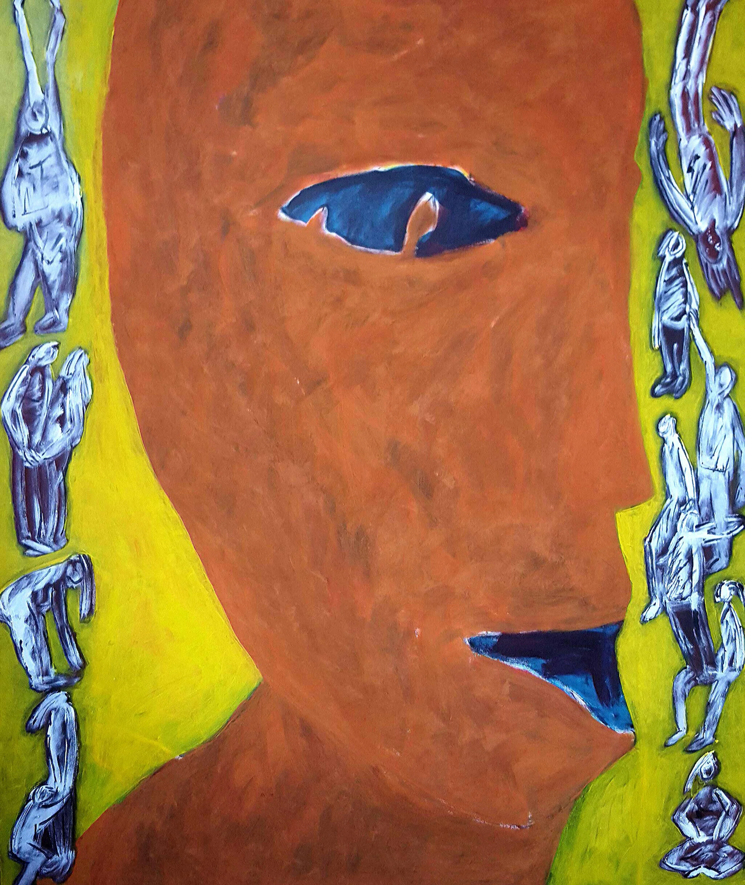 Beziehung, 2015 Acryl auf Leinwand 120cmx100cm