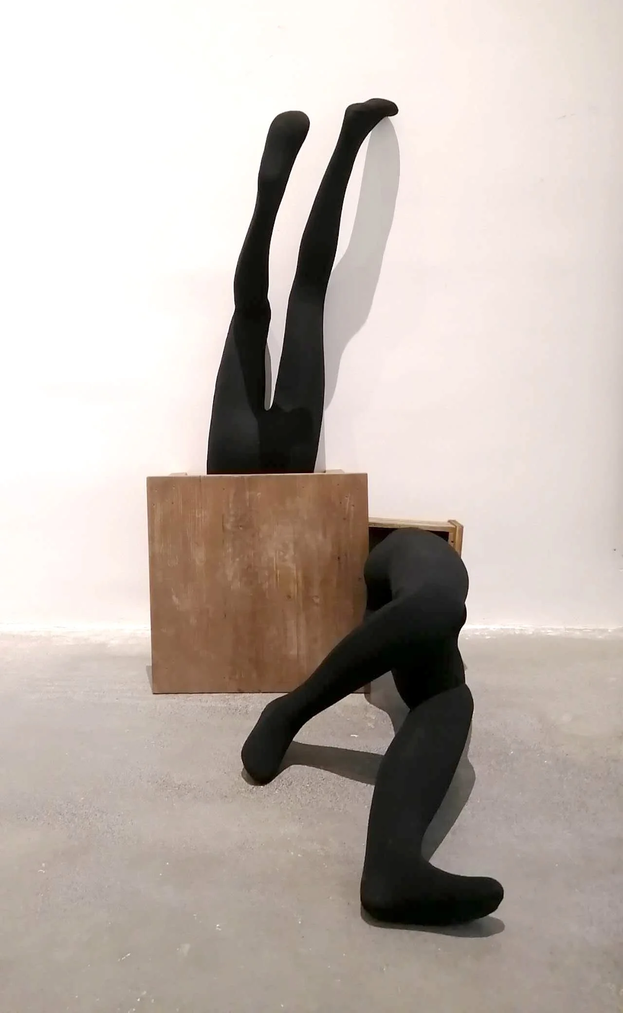 Qi Yoga, 2023 synthetic materials and wood, 245cmx90cm65cm