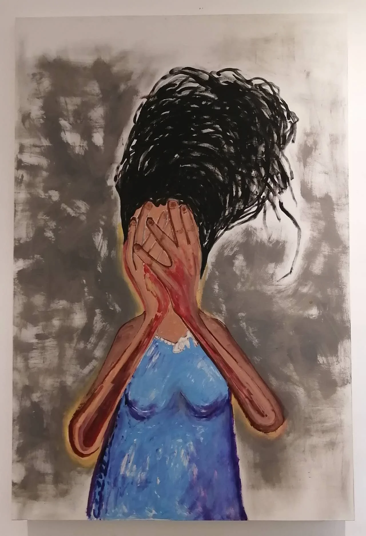 8 O´clock in the morning, 2019 Acrylic on canvas 300cmx200cm