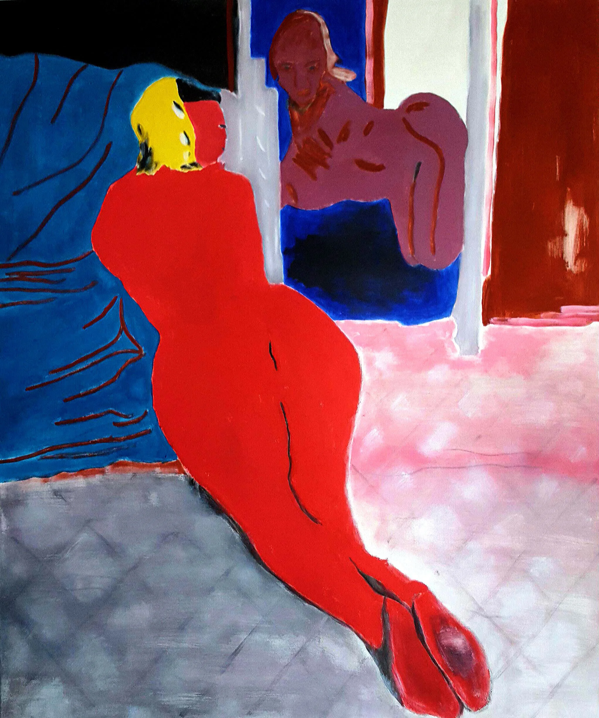 Blick, 2015 Acryl auf Leinwand 120cmx100cm