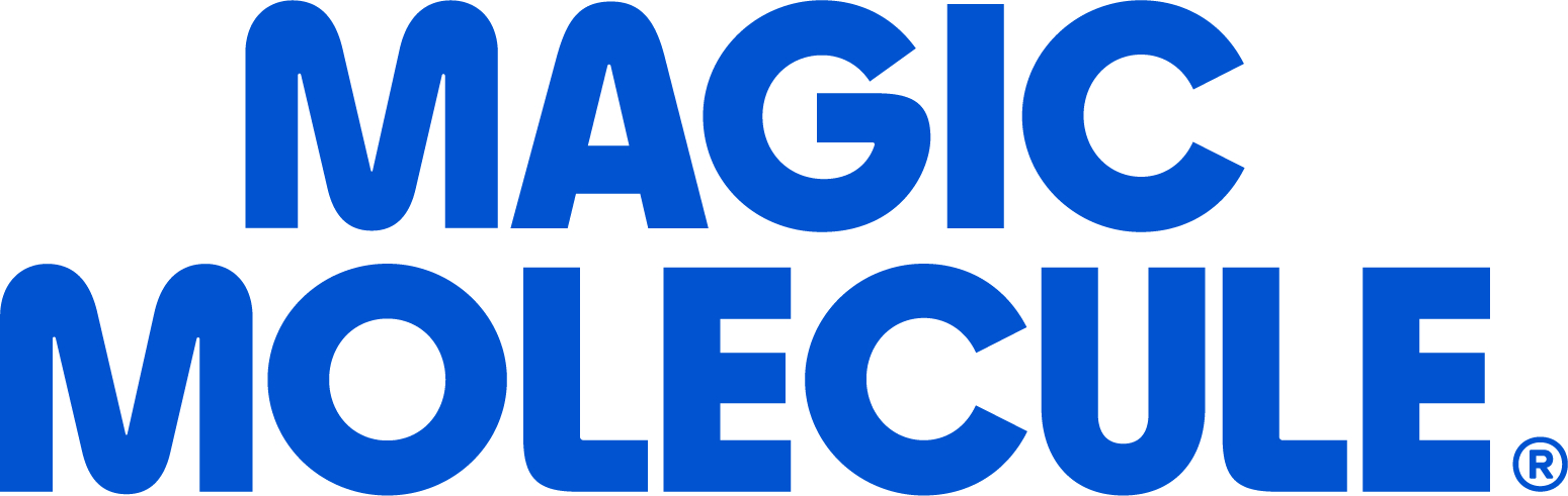Blue text on a white background reading 'MAGIC MOLECULE' with a registered trademark symbol.