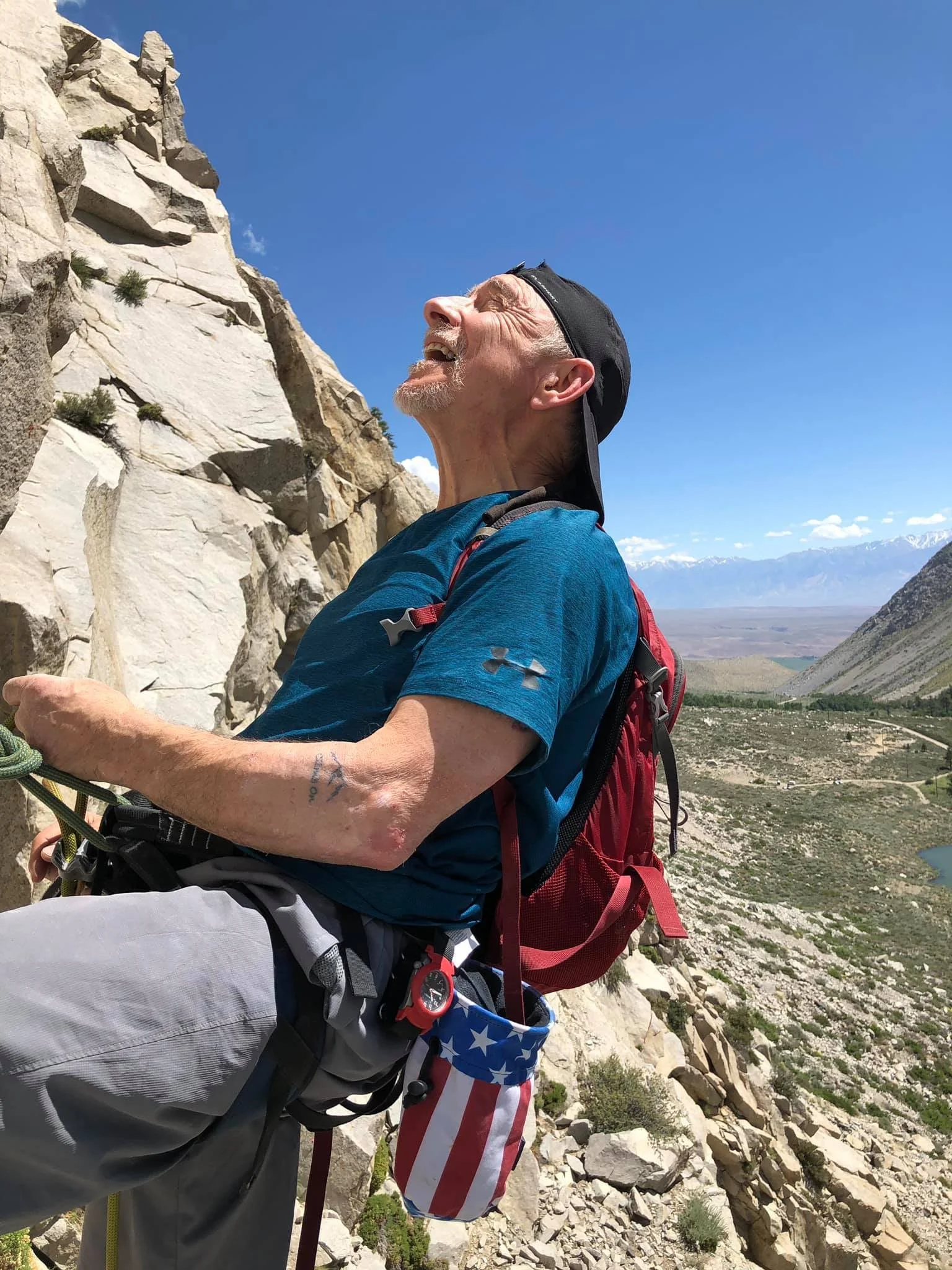 Roy Goldberg climbing
