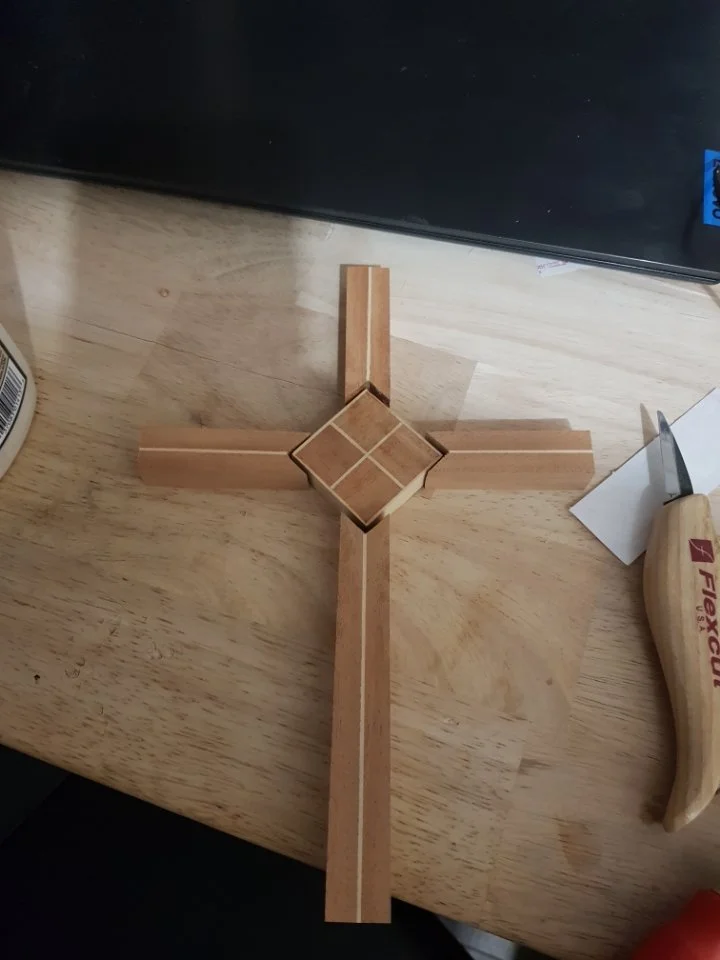 inlay laminate wall cross rock maple walnut.jpg