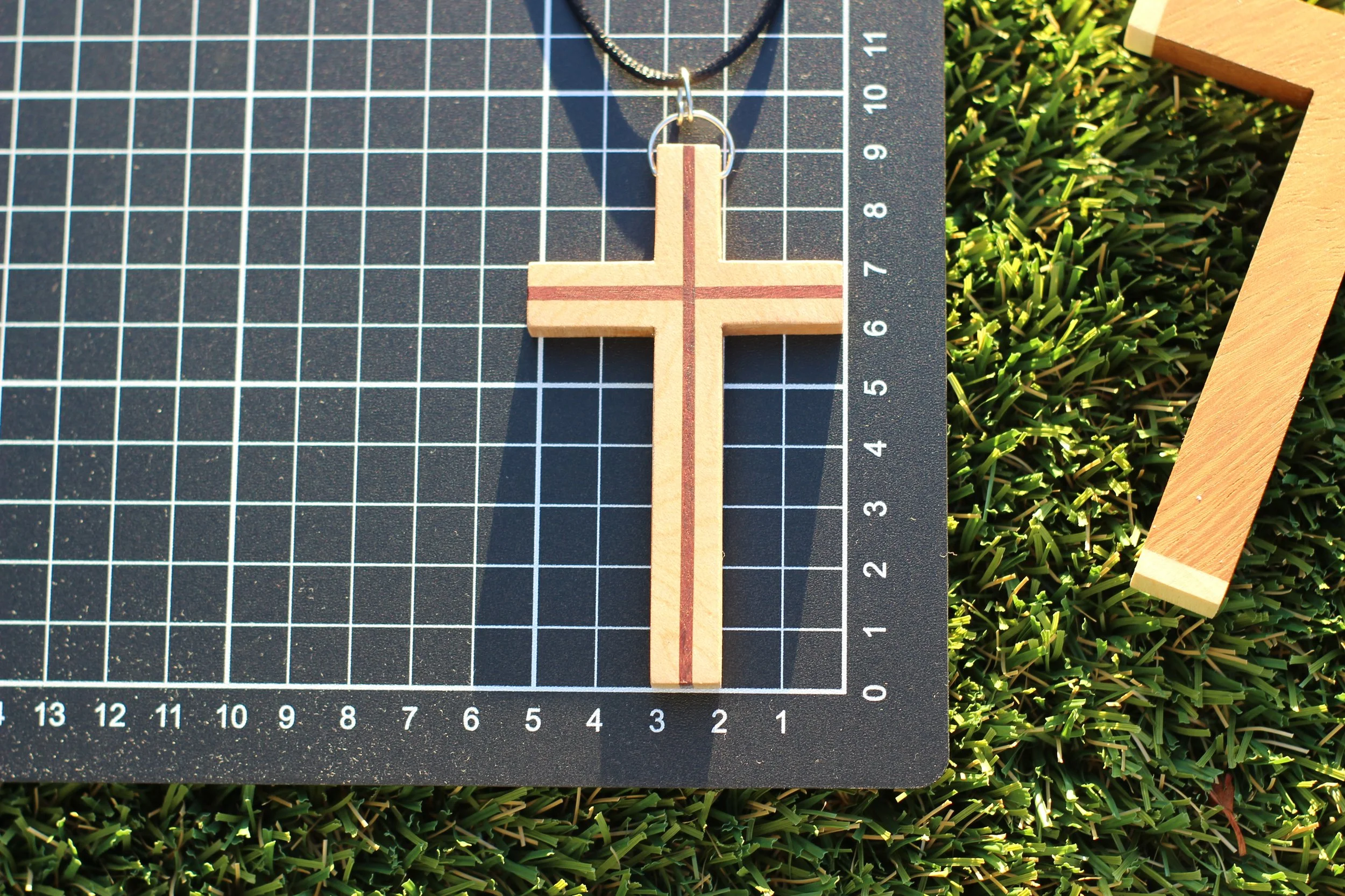 front on measurement two-tone rock maple purple heart neck car.JPG