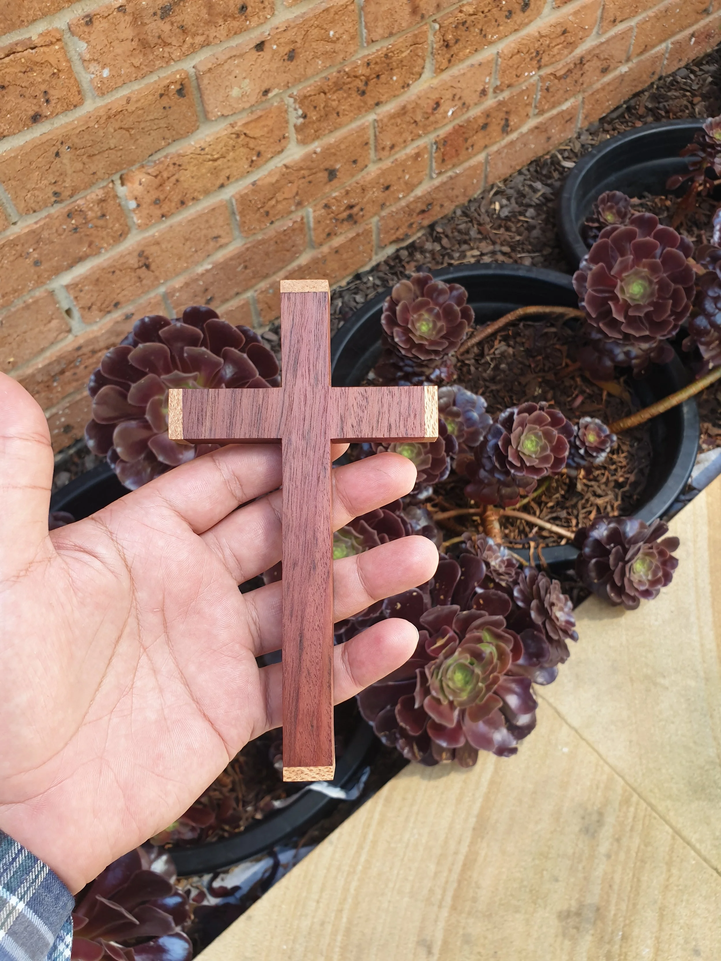 purple heart jarrah hand cross straight edge.jpg