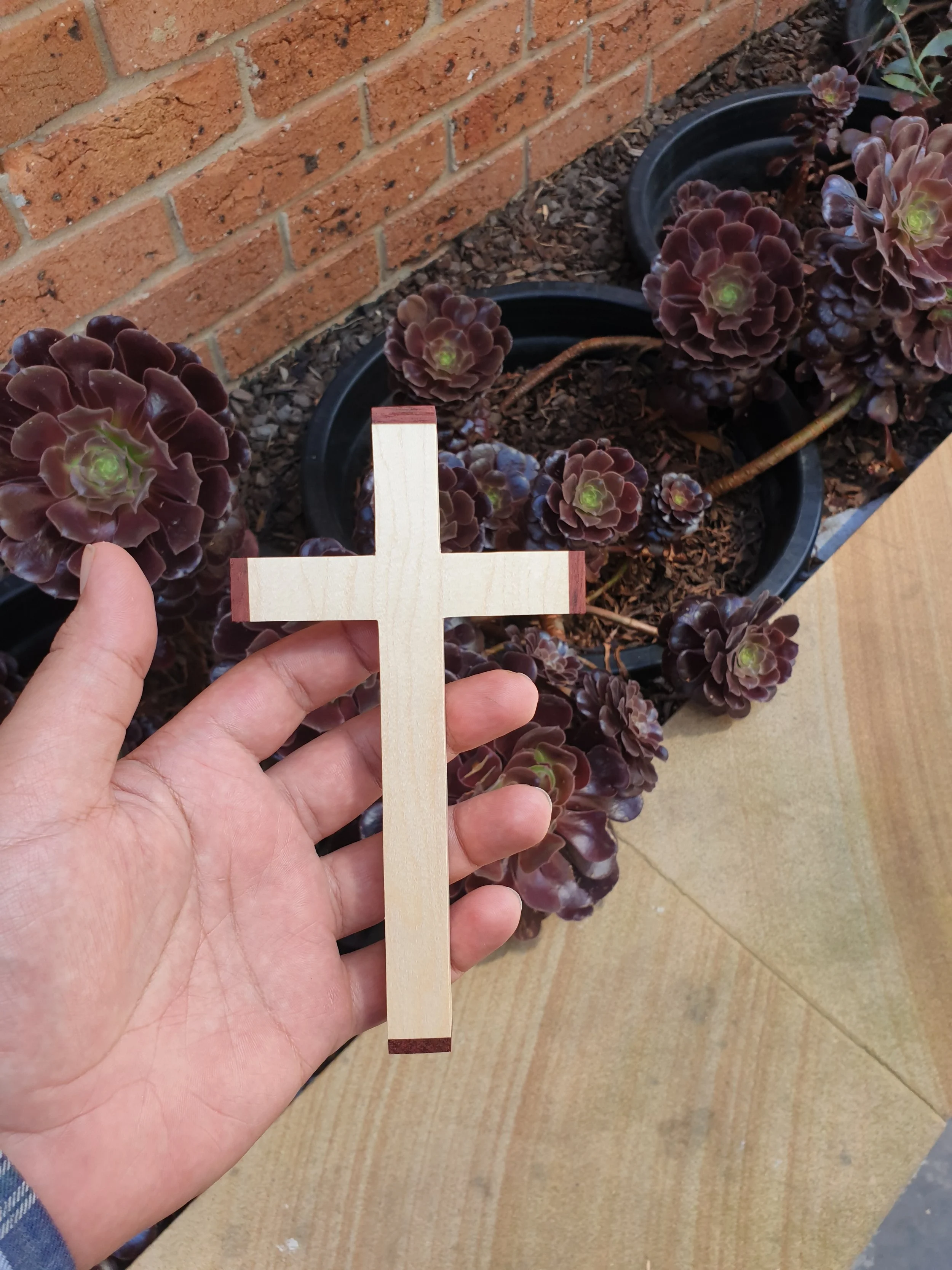 rock maple purple heart hand cross straight edge.jpg