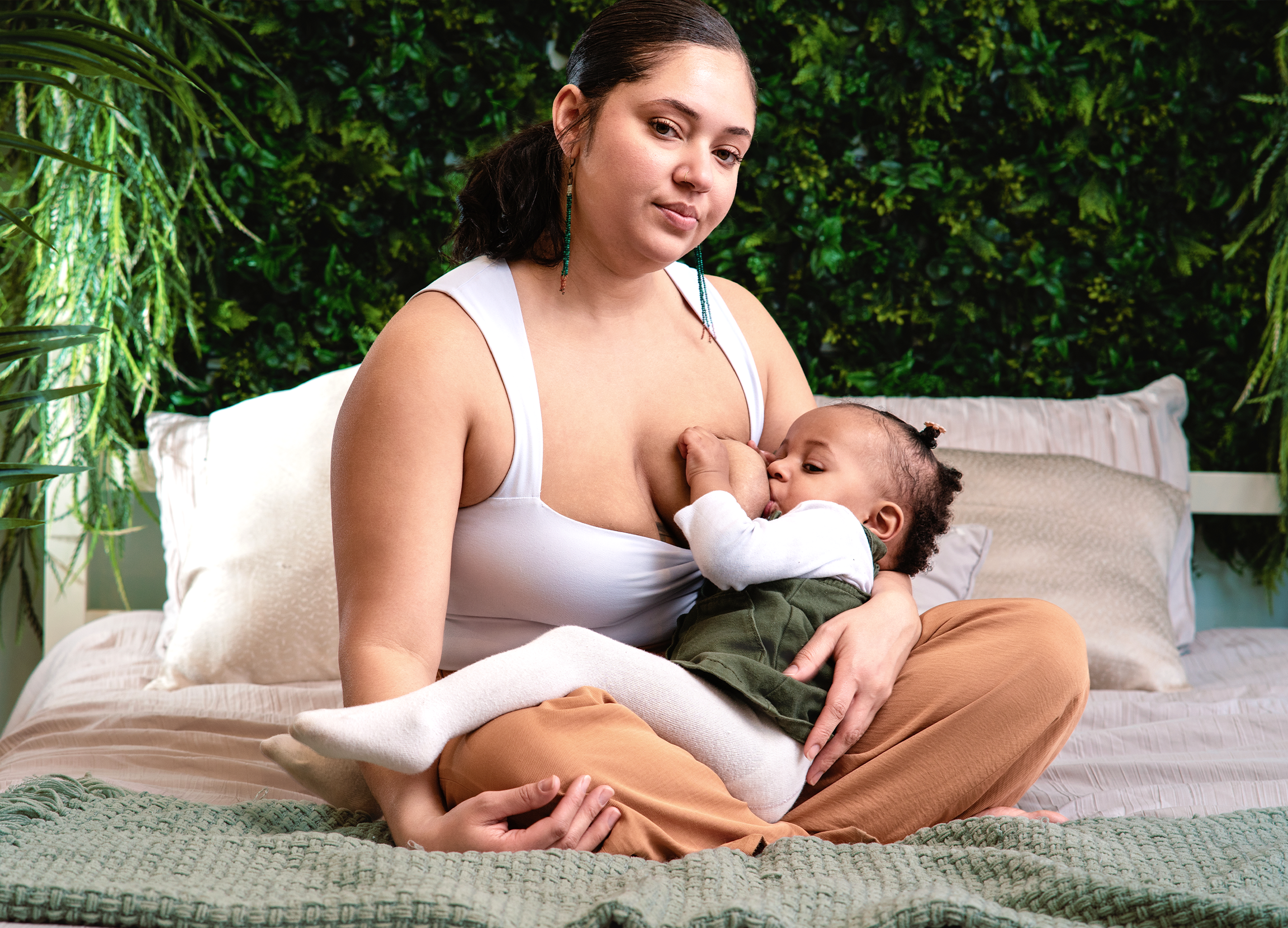 Mother breastfeeding child