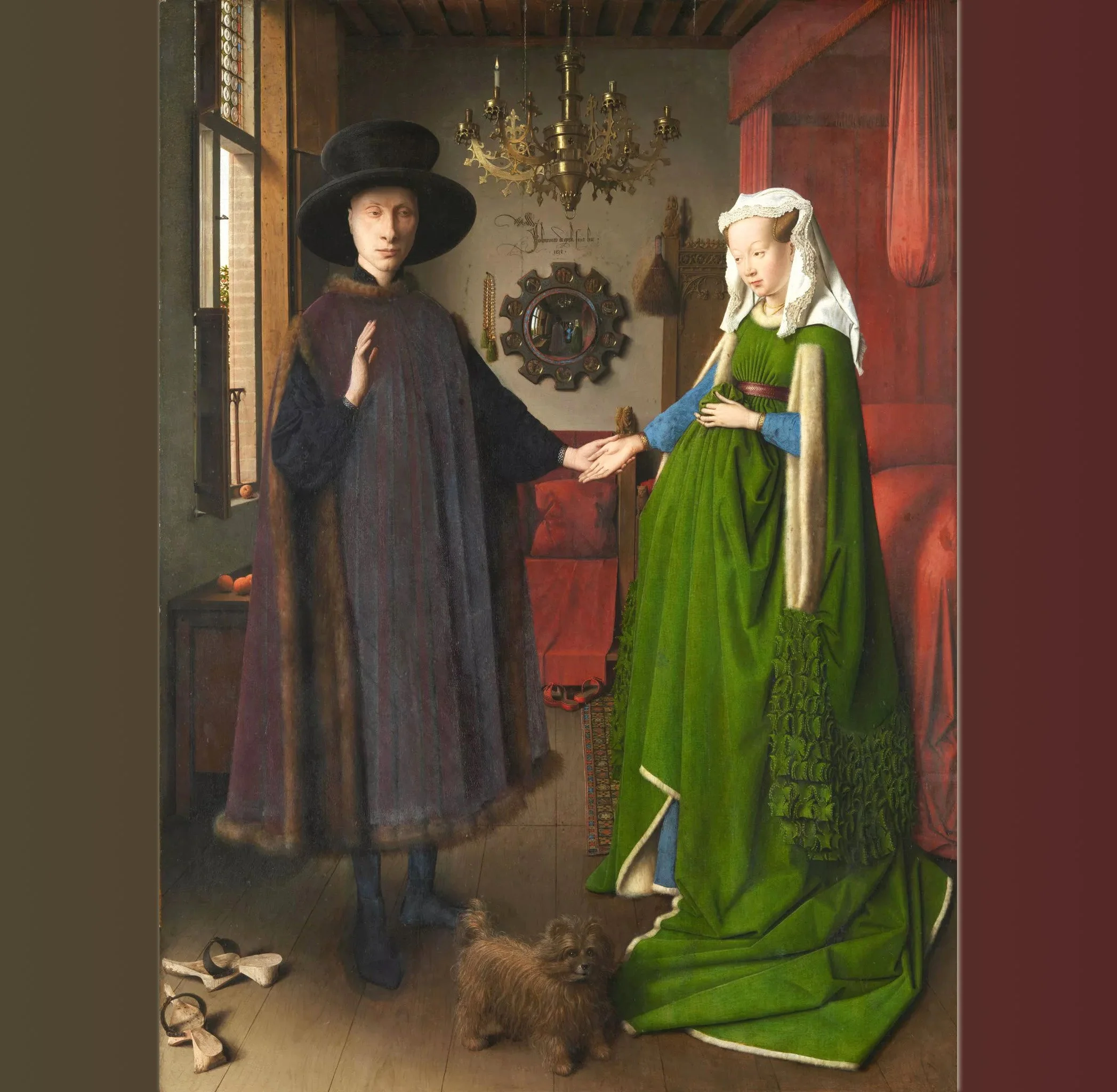 retrato de arnolfini y su esposa Jan van eyck