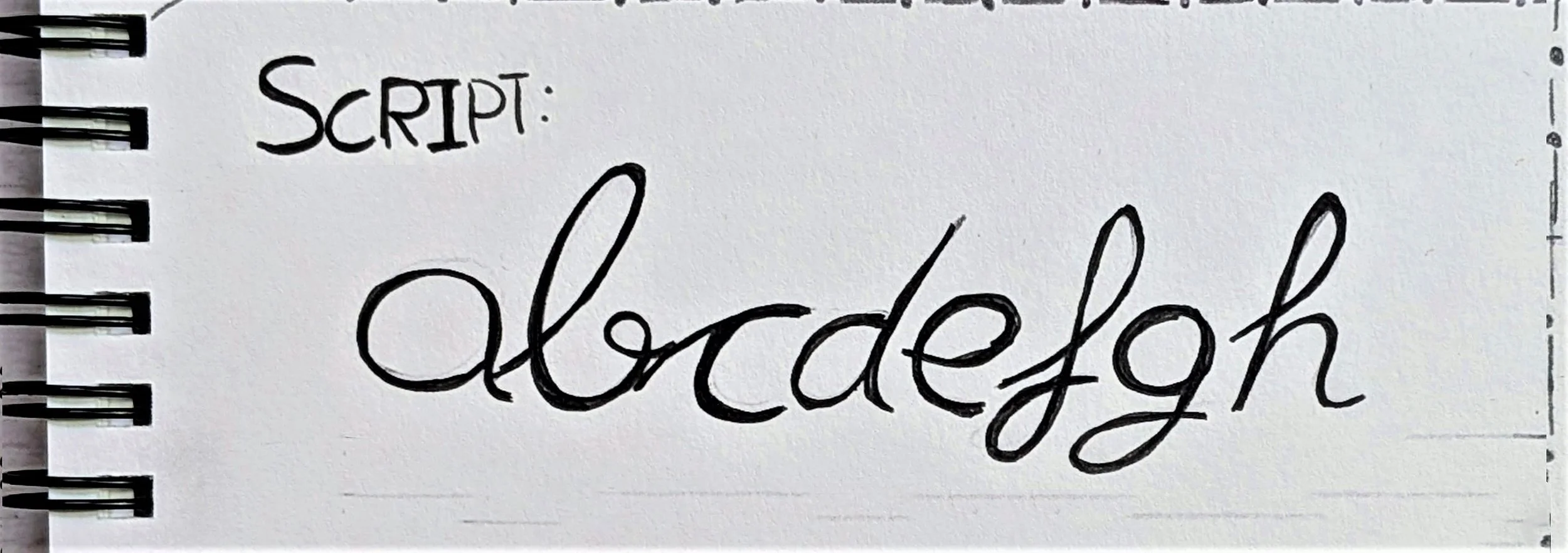 letras script